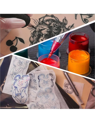 Kit de Práctica de Tatuaje Usiriy 85 Piezas - Piel Falsa y Suministros