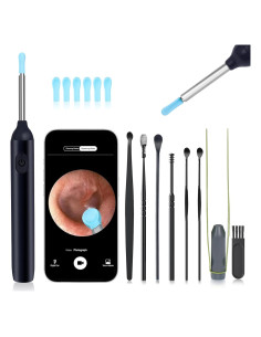 Kit de Eliminación de Cerumen Herolland con Cámara 7 Piezas