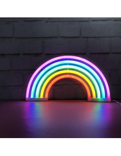 Letrero de luz de neón arcoíris Nordstylee LED 30x16 cm 2