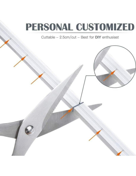 Tira de Luz LED de Neón 5M Azul Hielo - LA PARTE PERFECTA Tira de Luz LED de Neón 5M Azul Hielo - LA PARTE PERFECTA