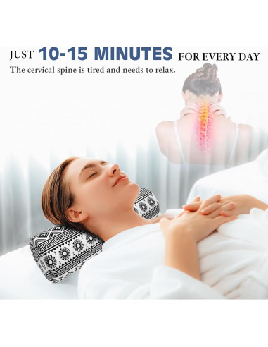 Almohada de Rollo Ergonómica wxmbdzq para Cuello y Espalda