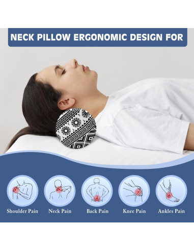 Almohada de Rollo Ergonómica wxmbdzq para Cuello y Espalda