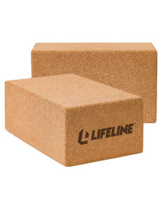 Bloque de Yoga de Corcho Lifeline 2 Pack Antideslizante