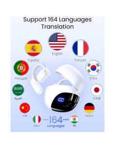 Auriculares Traductores AI TAGRY K08 Inalámbricos 164 Idiomas 80H 2