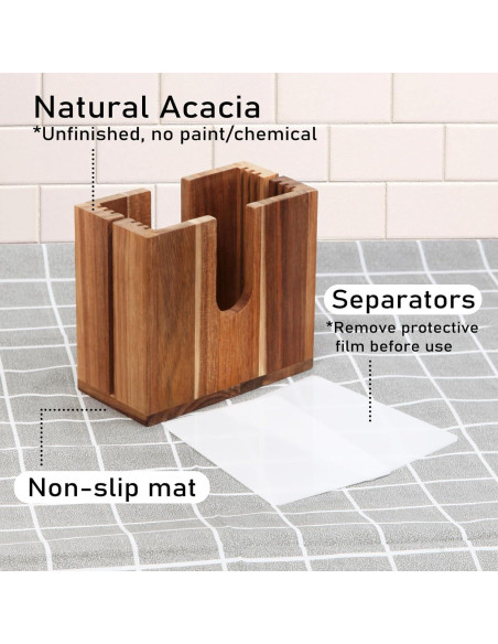 Cortador de Bagels Ajustable HeywoodCabin de Madera Acacia