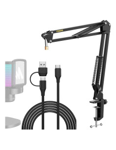 Soporte de Micrófono Articulado MAONO BA20 con Cable USB