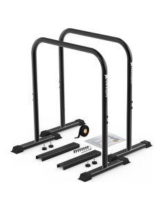 Barras de Dips Premium KAKICLAY Ajustables 400 kg Antideslizantes