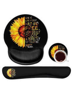 Soporte de Muñeca Ergonómico Yuxcfhjfe + Alfombrilla de Ratón 25x22cm