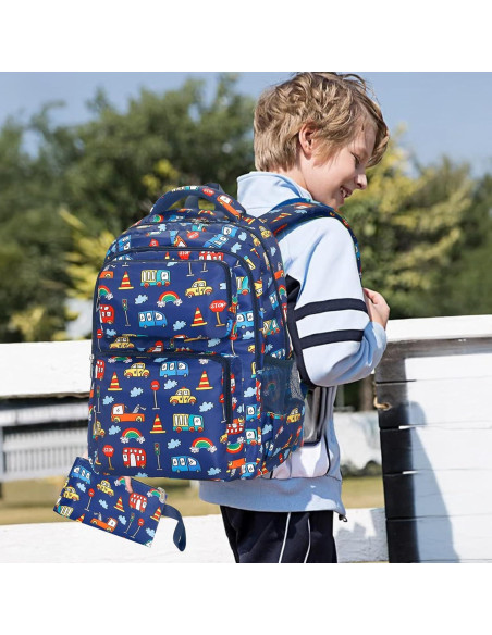 Set de 3 mochilas escolares YESGIRL con caja de almuerzo