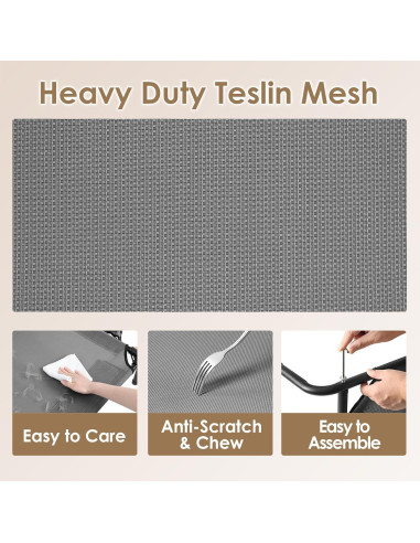 Cama Elevada para Perros Grandes EHEYCIGA 109x66 cm Impermeable