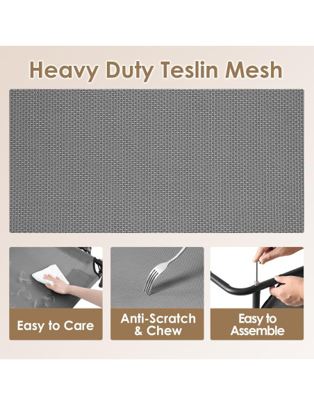 Cama Elevada para Perros Grandes EHEYCIGA 109x66 cm Impermeable