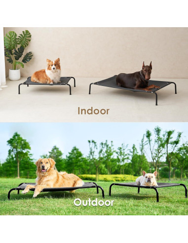 Cama Elevada para Perros Grandes EHEYCIGA 109x66 cm Impermeable