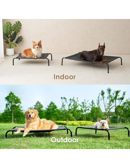 Cama Elevada para Perros Grandes EHEYCIGA 109x66 cm Impermeable