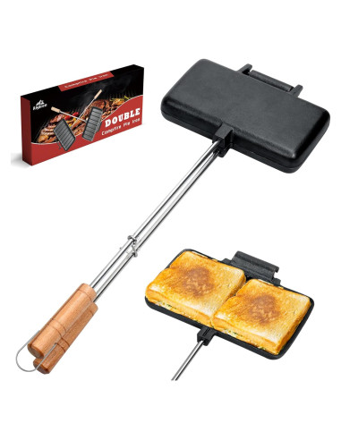 Hierro de Pastel Doble Alytree de Hierro Fundido 11x21cm