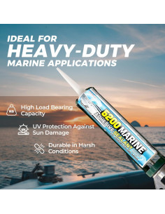 Sellador Marino Tylove 5200 Blanco - Curado Rápido 30 Min, Impermeable, 1.16 kg 2