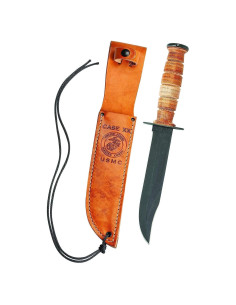 Cuchillo Militar USMC Case CA334 Hoja Fija 17.78 cm Cuero