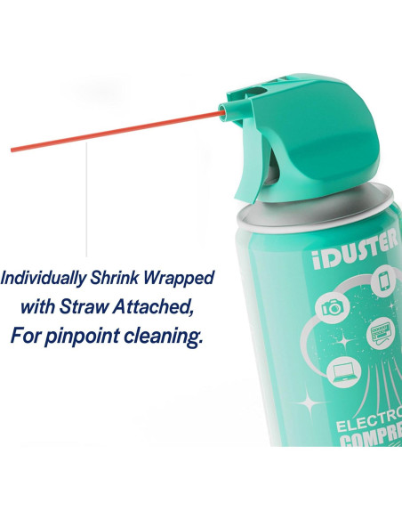 Lata de Aire Comprimido iDuster 283.5g Limpiador Electrónica