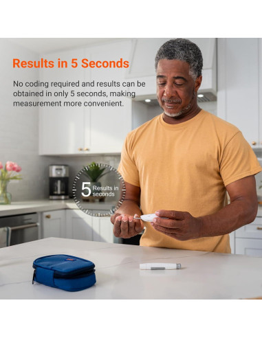 iHealth Gluco+ Monitor de Glucosa BG5S100 Inalámbrico con 100 Tiras