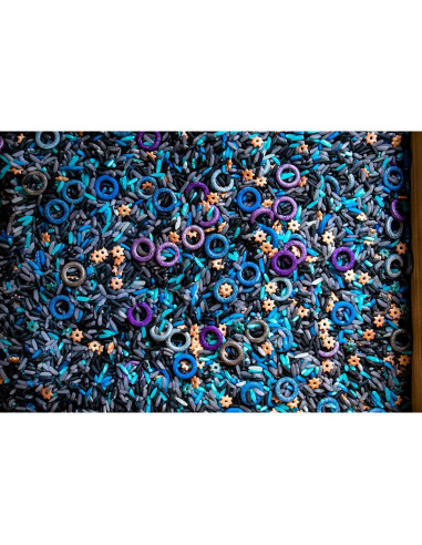 Arroz Sensorial de Colores - Juguetes Abiertos - 5 Tazas