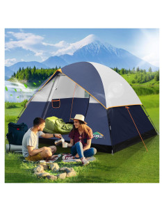 Tienda de Camping COBIZI para 4 Personas, Impermeable y Ligera