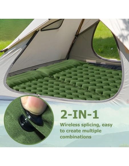 Colchoneta Inflable Ultraligera Toncoke TCISPGN018 con Almohada