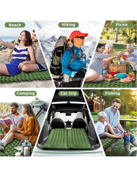 Colchoneta Inflable Ultraligera Toncoke TCISPGN018 con Almohada