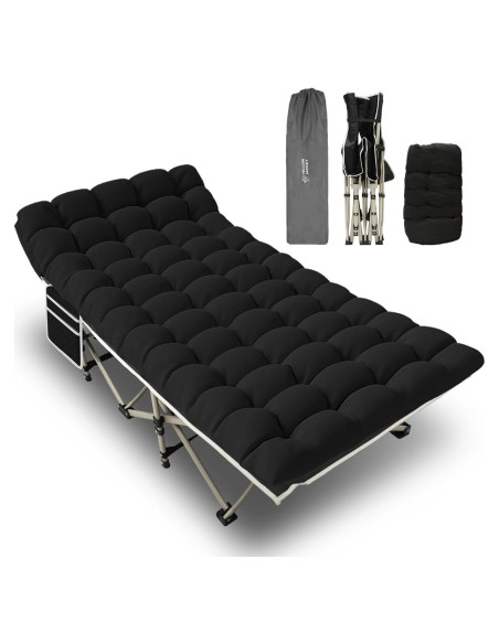 Cama de Camping YELLOW JACKET Plegable con Colchón 600kg Cama de Camping YELLOW JACKET Plegable con Colchón 600kg