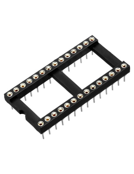 Zócalo IC DIP uxcell 6pcs 28 Pines 2.54mm para PCB