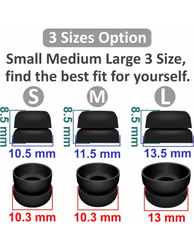 Puntas de Oído de Silicona IiEXCEL para Powerbeats Pro 2 - 6 Pares