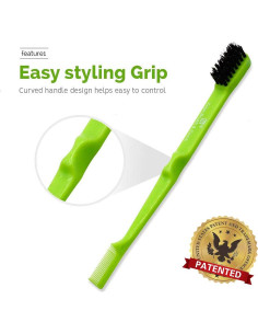 Cepillo y Peine de Bordes Doble Cara Beauty Town - 2 Piezas 2