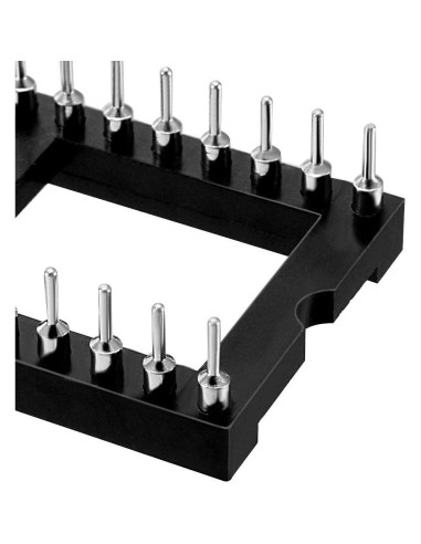 Zócalo IC DIP uxcell 6pcs 28 Pines 2.54mm para PCB