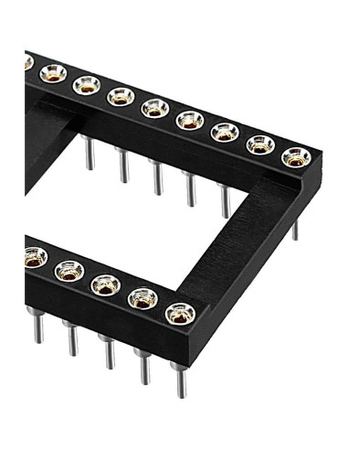 Zócalo IC DIP uxcell 6pcs 28 Pines 2.54mm para PCB