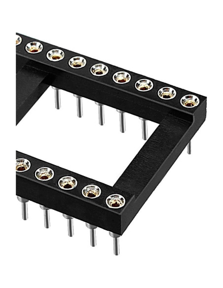 Zócalo IC DIP uxcell 6pcs 28 Pines 2.54mm para PCB