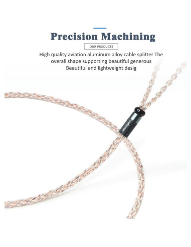 Cable de Reemplazo GUCraftsman MMCX 1.2m Cobre OFC + Grafeno