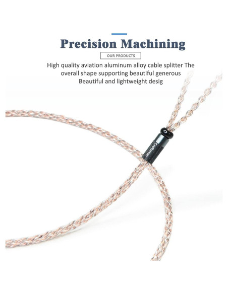 Cable de Reemplazo GUCraftsman MMCX 1.2m Cobre OFC + Grafeno