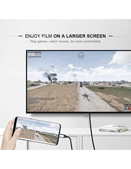 Adaptador HDMI 8K/4K VOLT PLUS TECH USB-C a HDMI 2.1b