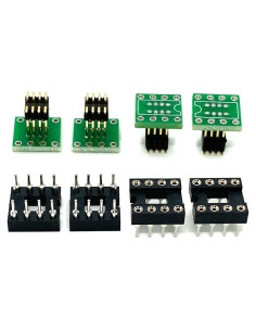 Adaptador DIP8 a SOP8 QINIZX 4 Set Placa Convertidora 1.27mm/2.54mm