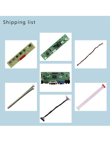 Controlador LCD DVI VGA LCDBOARD 21.5" 23" 27" 1920x1080