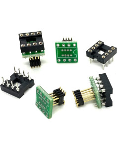 Adaptador DIP8 a SOP8 QINIZX 4 Set Placa Convertidora 1.27mm/2.54mm 2