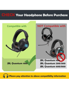 Almohadillas de Reemplazo HTINDUSTRY para Auriculares JBL Quantum 400 2