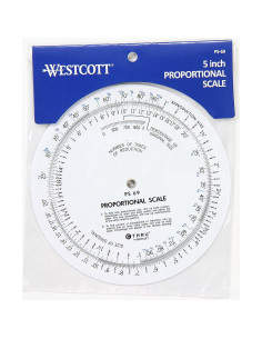Escala Proporcional Westcott PS-69 13.34 cm Blanca 2