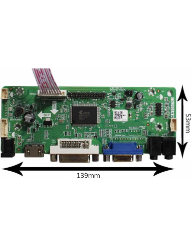Controlador LCD DVI VGA LCDBOARD 21.5" 23" 27" 1920x1080
