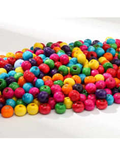 Perlas de Madera Multicolor 1000 Pcs 8mm ToBeIT para Manualidades 2