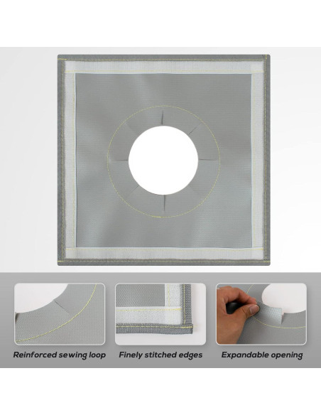 Jack de Estufa FLASLD para Tienda 30x30 cm Retardante de Llama