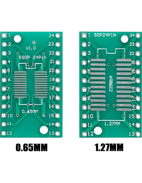 10 Piezas Adaptador Placa SOP24 a DIP Cermant 17.89x30.43mm