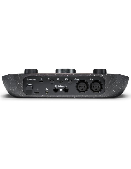 Paquete de Grabación USB-C Focusrite Vocaster Two + 2 Auriculares Rockville PRO-M50 SR + 2 Micrófonos RCM SR