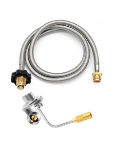 Adaptador de Manguera de Propano POL 5 PIES y Regulador MOASKER