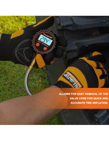 Desinflador Digital de Neumáticos ALL-TOP 250 PSI con Manómetro
