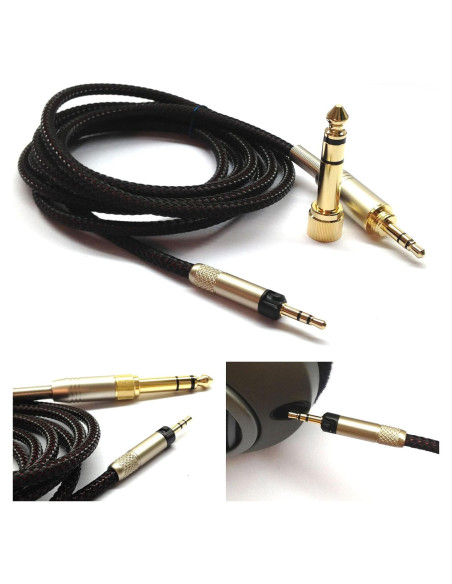 Cable de Reemplazo NewFantasia 1.2m para Auriculares Sennheiser