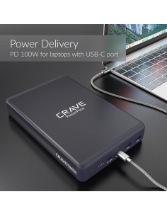 Crave Power Bank 50000mAh Cargador Portátil PD 3.0 QC 3.0 2